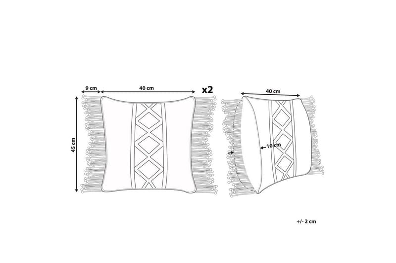 Prydnadskuddar Yortan set om 2 - Textilier & mattor - Kuddar & plädar