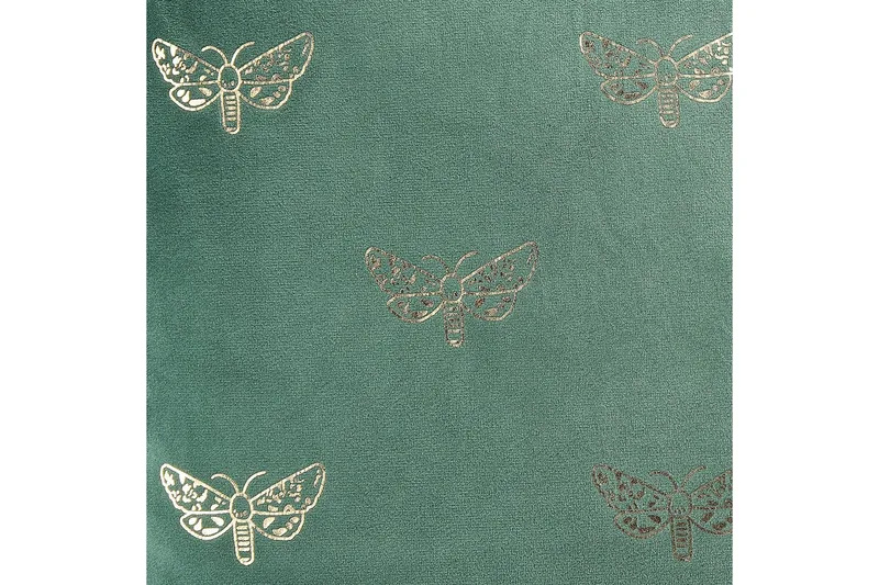 Prydnadskuddar Yuzuri set om 2 Grön/guld - Grön/guld - Textilier & mattor - Kuddar & plädar