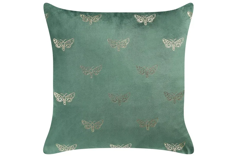 Prydnadskuddar Yuzuri set om 2 Grön/guld - Grön/guld - Textilier & mattor - Kuddar & plädar