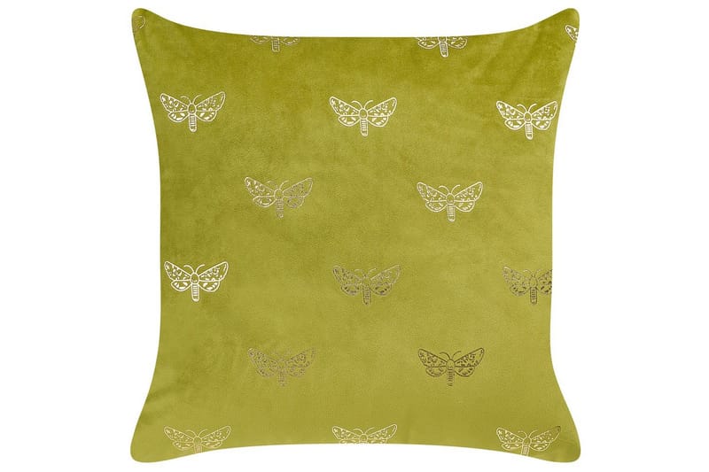 Prydnadskuddar Yuzuri set om 2 Ljusgrön/guld - Ljusgrön/guld - Textilier & mattor - Kuddar & plädar