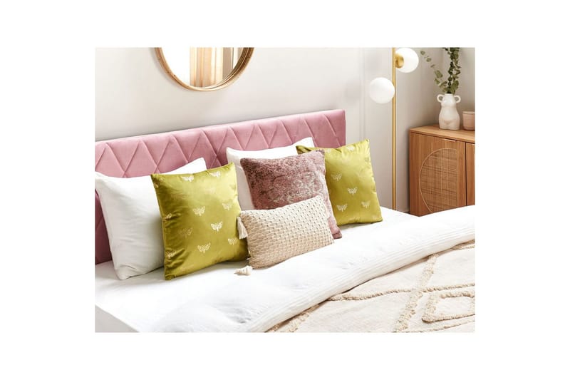 Prydnadskuddar Yuzuri set om 2 Ljusgrön/guld - Ljusgrön/guld - Textilier & mattor - Kuddar & plädar