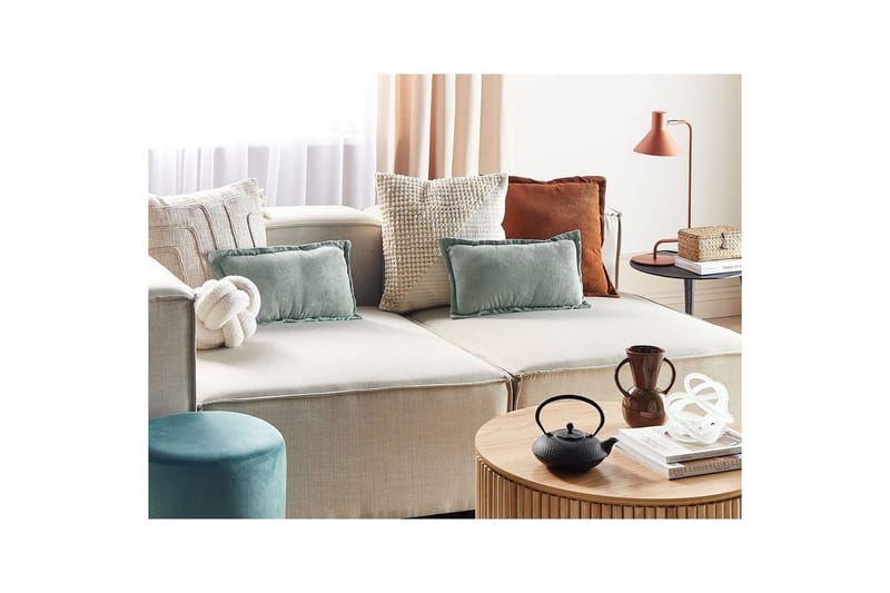 Prydnadskuddar Zinnia set om 2 Grön, Rektangulär - Grön, Rektangulär - Textilier & mattor - Kuddar & plädar