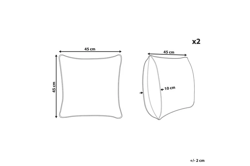 Prydnadskuddar Picea set om 2 - Textilier & mattor - Sängkläder - Sovkudde - Huvudkudde & Innerkudde