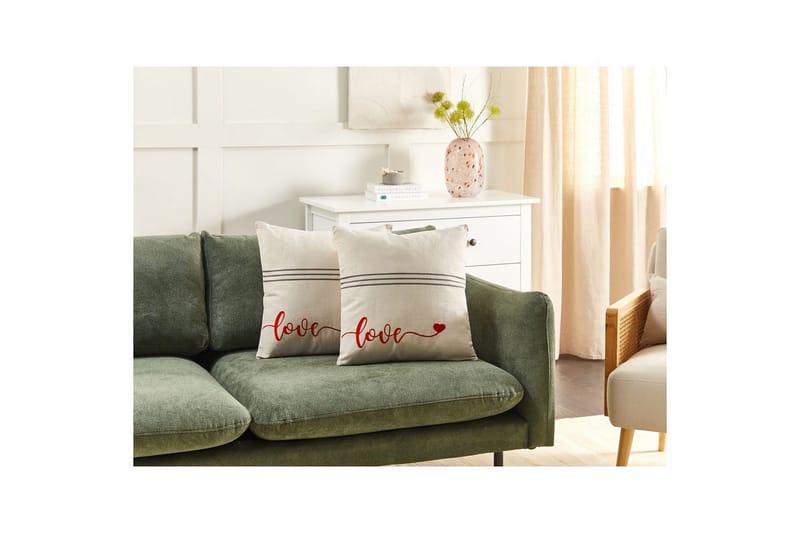 Prydnadskuddar Plumeria set om 2 - Textilier & mattor - Kuddar & plädar - Utomhuskudde