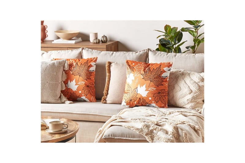 Prydnadskuddar Poinsettia - Textilier & mattor - Kuddar & plädar - Utomhuskudde