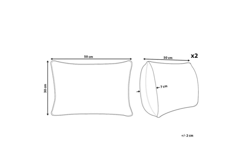 Prydnadskuddar Pulmonaria set om 2 - Textilier & mattor - Kuddar & plädar - Utomhuskudde