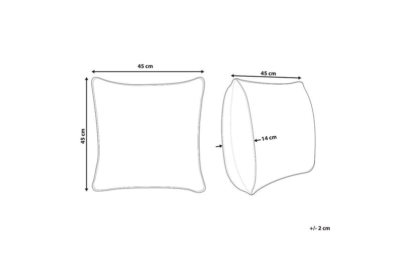 Prydnadskuddar Pilea Grön - Grön - Textilier & mattor - Kuddar & plädar - Utomhuskudde