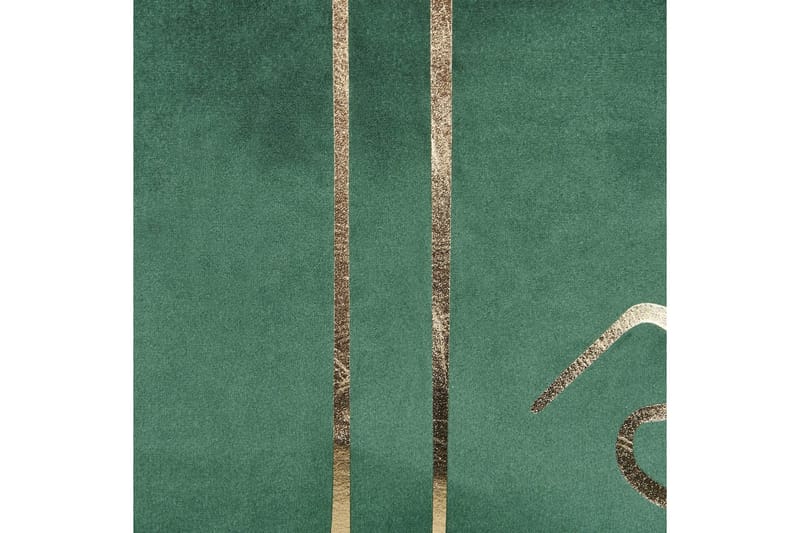 Prydnadskuddar Philodendron set om 2 Grön/guld - Grön/guld - Textilier & mattor - Kuddar & plädar