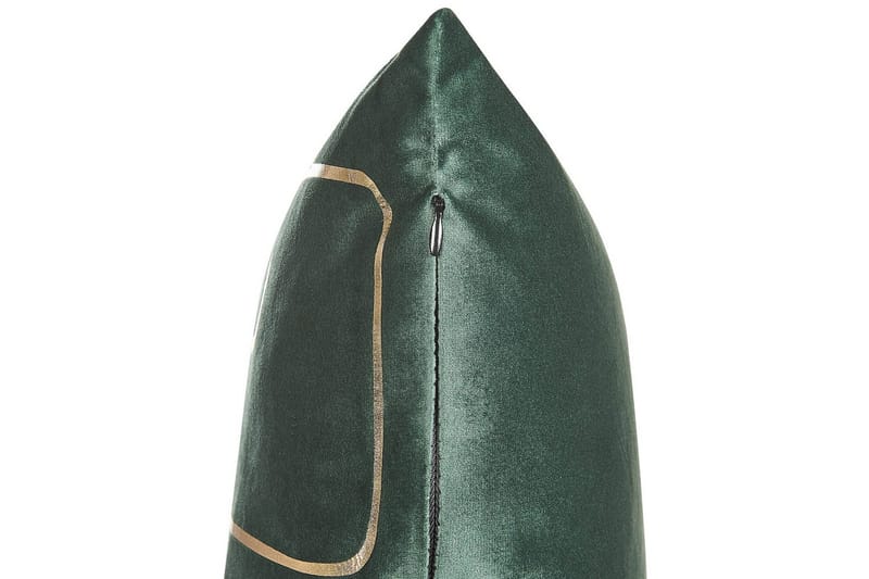 Prydnadskuddar Philodendron set om 2 Grön/guld - Grön/guld - Textilier & mattor - Kuddar & plädar