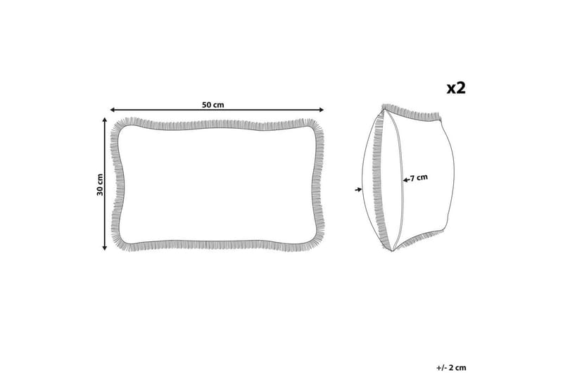 Prydnadskuddar Pothos set om 2 Rektangulär - Rektangulär - Textilier & mattor - Kuddar & plädar - Utomhuskudde