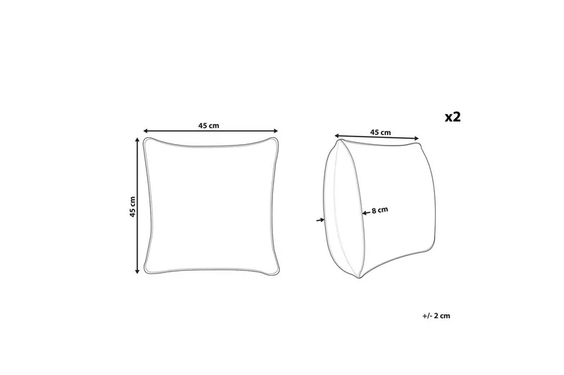 Prydnadskuddar Pudding set om 2 - Textilier & mattor - Kuddar & plädar