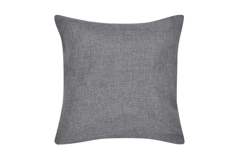 4 Kuddöverdrag i linnelook antracit 40x40 cm - Textilier & mattor - Kuddar & plädar - Prydnadskuddar & kuddfodral