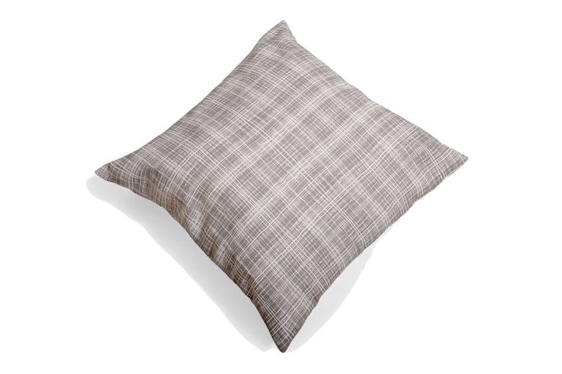 Fritab Square Kuddfodral 60x60 cm, Grå/Vit