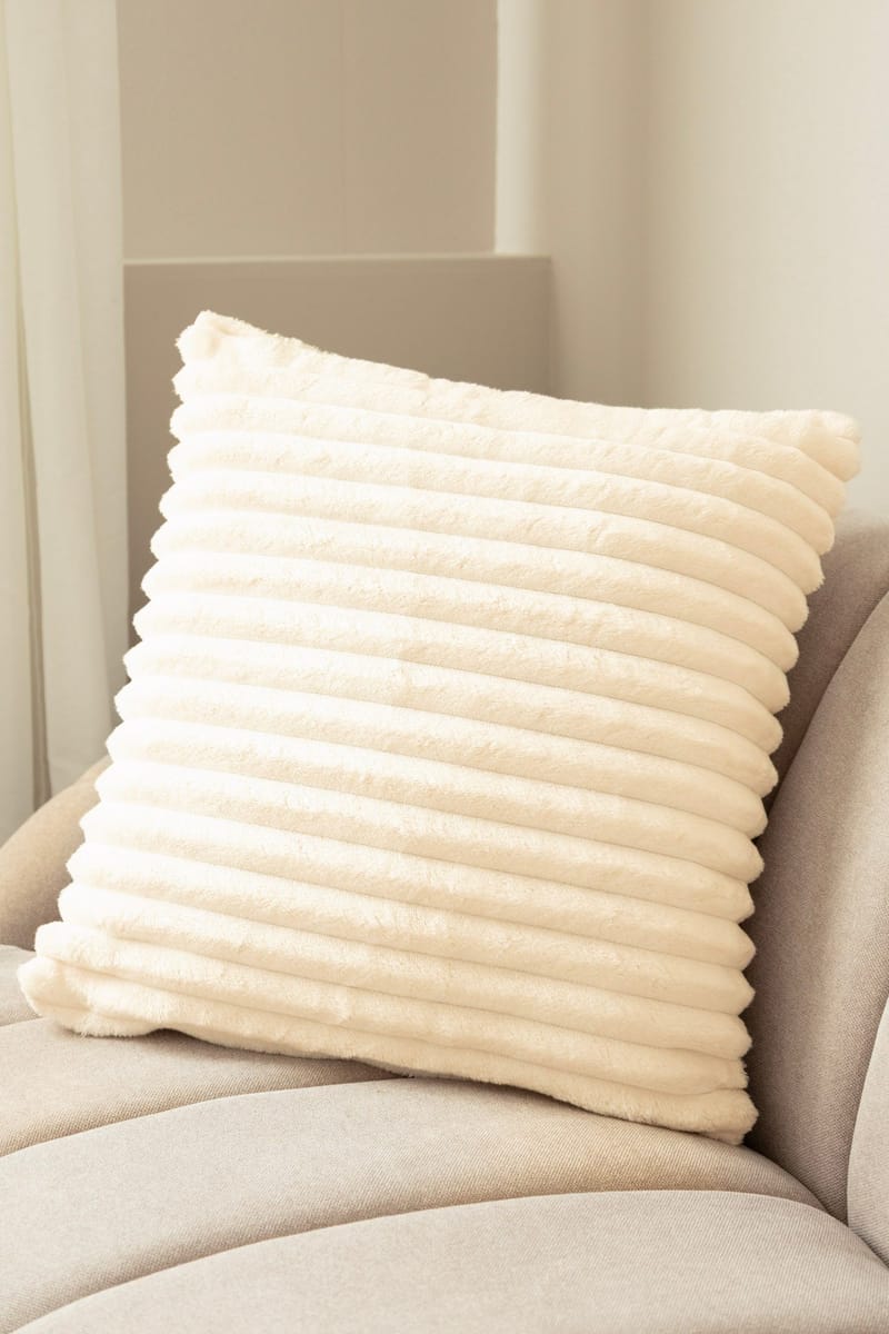 Prydnadskudde Stripe 50x50 cm - Crème - Textilier & mattor - Kuddar & plädar