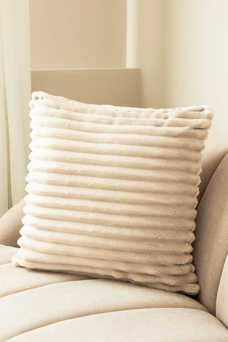 Prydnadskudde Stripe 50x50 cm - Silver - Textilier & mattor - Kuddar & plädar