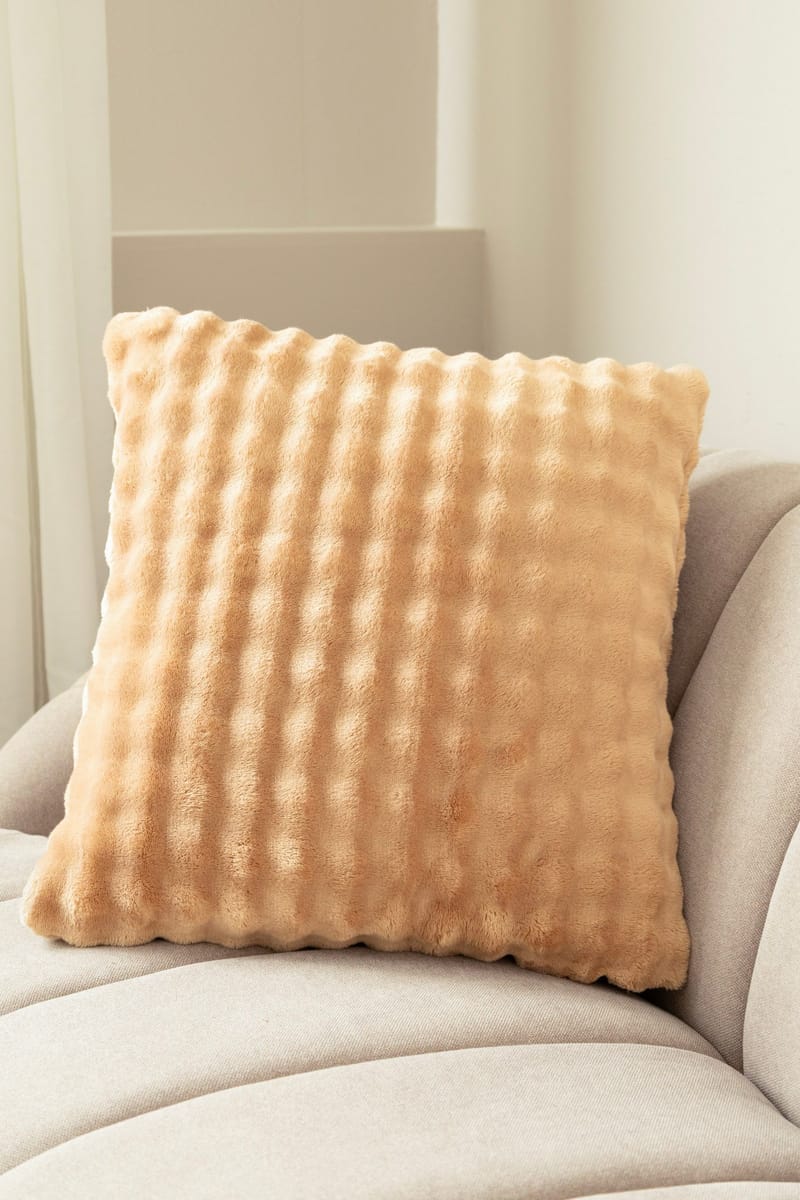 Prydnadskudde Pom Pom 50x50 cm - Karamell - Textilier & mattor - Kuddar & plädar