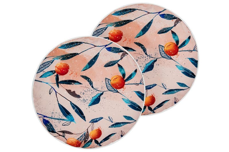 RICHELU Utomhuskudde 40 cm Rund Orange - Textilier & mattor - Kuddar & plädar - Utomhuskudde