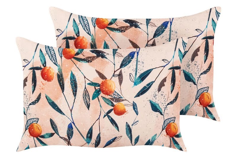 RICHELU Utomhuskudde 42x60 cm 2 st Orange - Textilier & mattor - Kuddar & plädar - Utomhuskudde