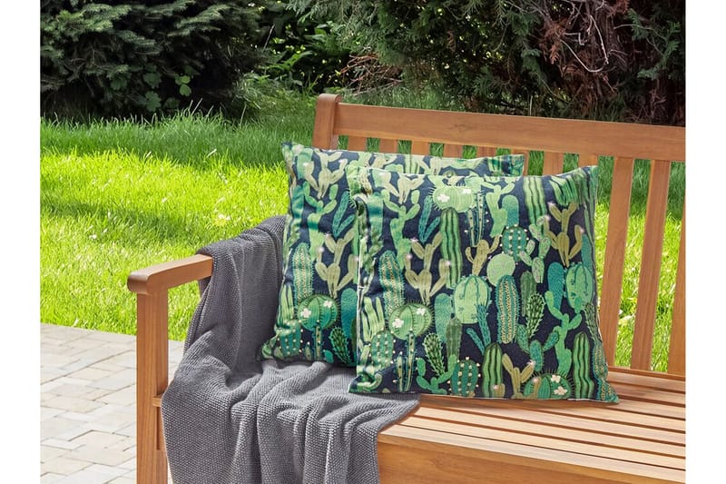 RUFFANO Utomhuskudde 45x45 cm Grön/Blå - Textilier & mattor - Kuddar & plädar - Utomhuskudde