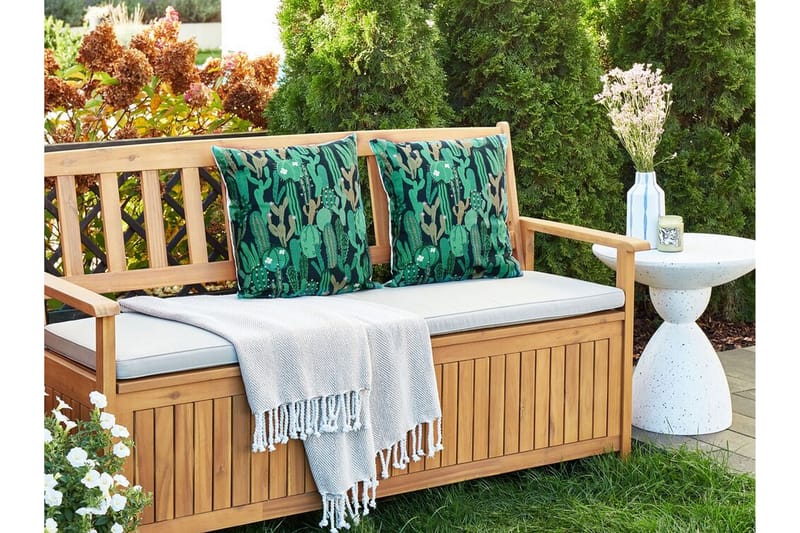 RUFFANO Utomhuskudde 45x45 cm Grön/Blå - Textilier & mattor - Kuddar & plädar - Utomhuskudde