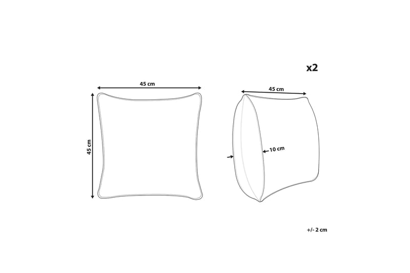 RUFFANO Utomhuskudde 45x45 cm Grön/Blå - Textilier & mattor - Kuddar & plädar - Utomhuskudde