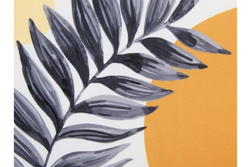 SAGUENAY Utomhuskudde 40 cm Rund Vit/Svart/Orange/Gul - Textilier & mattor - Kuddar & plädar - Utomhuskudde