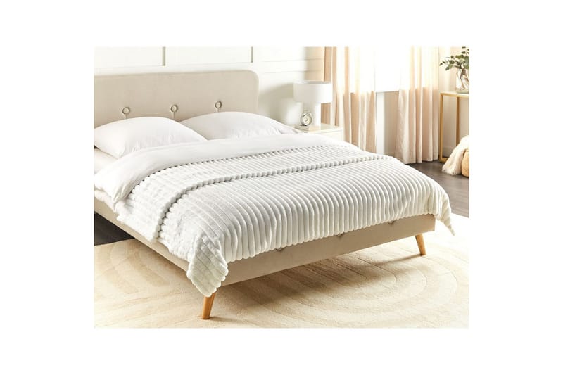 Sängöverkast Rakya Vit, 200x220 cm - Vit, 200x220 cm - Textilier & mattor - Kuddar & plädar - Filtar & plädar