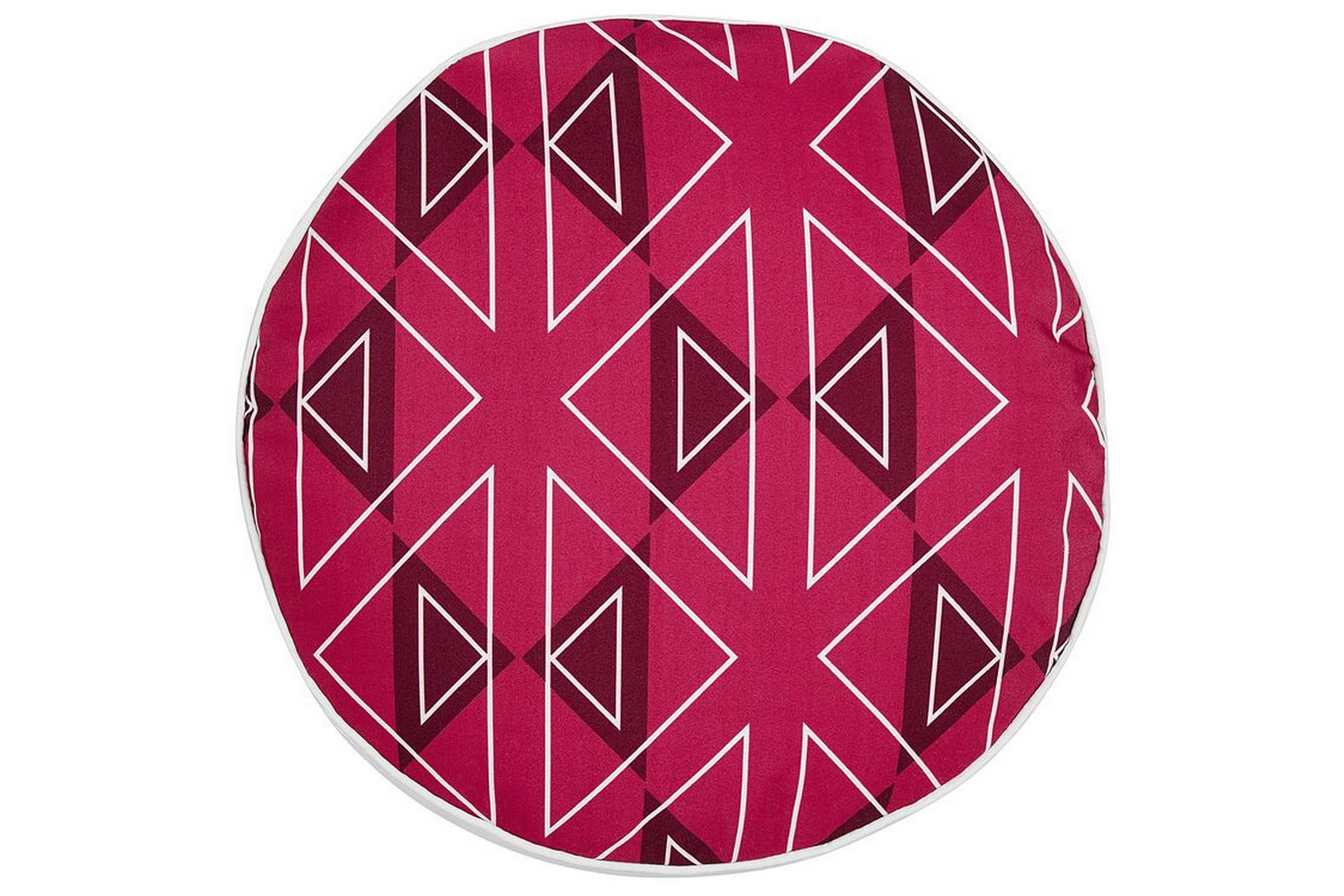 santa rosa utomhuskudde 40 cm rund rosa/vit -