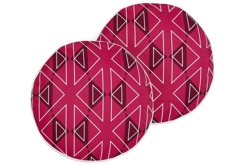 Santa Rosa Utomhuskudde 40 cm Rund - Rosa/Vit - Textilier & mattor - Kuddar & plädar - Utomhuskudde