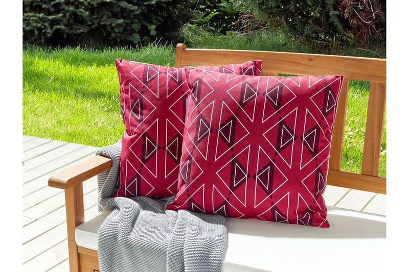 SANTA ROSA Utomhuskudde 45x45 cm Rosa/Vit - Textilier & mattor - Kuddar & plädar - Utomhuskudde