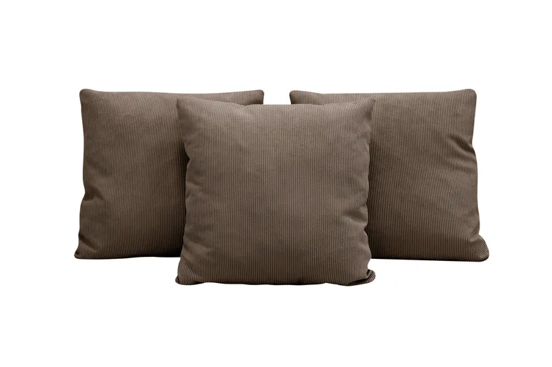 Scandi Dekorationskudde 3-pack, Mörkbrun