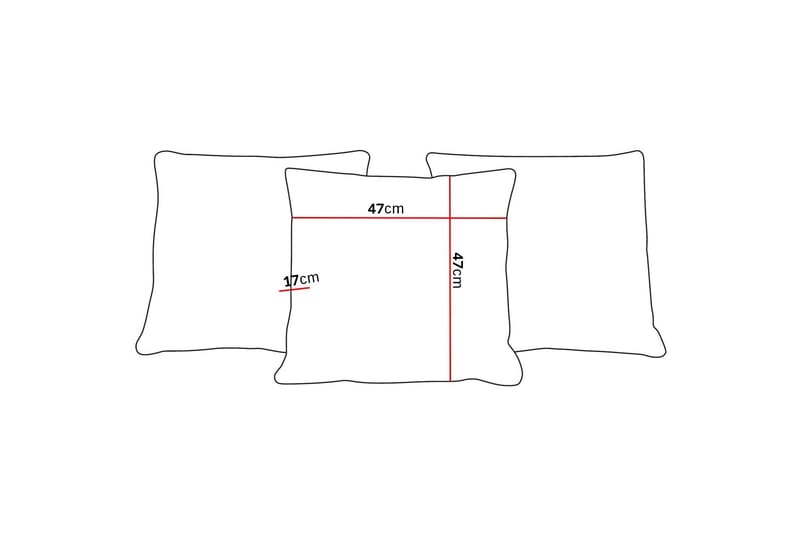 Scandi Dekorationskudde 3-pack - Beige - Textilier & mattor - Kuddar & plädar