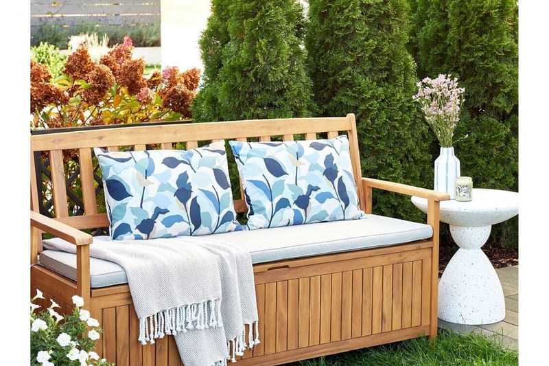 SMITHERS Utomhuskudde 42x60 cm Blå/Vit - Textilier & mattor - Kuddar & plädar - Utomhuskudde