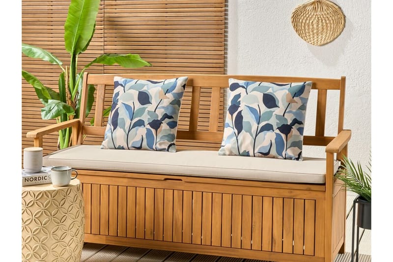 Smithers Utomhuskudde 45x45 cm - Blå/Vit - Textilier & mattor - Kuddar & plädar - Utomhuskudde