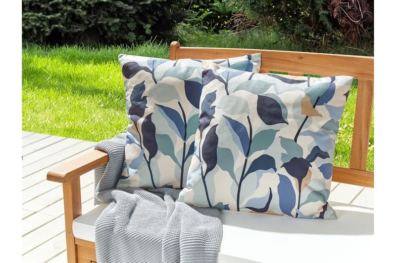 Smithers Utomhuskudde 45x45 cm - Blå/Vit - Textilier & mattor - Kuddar & plädar - Utomhuskudde