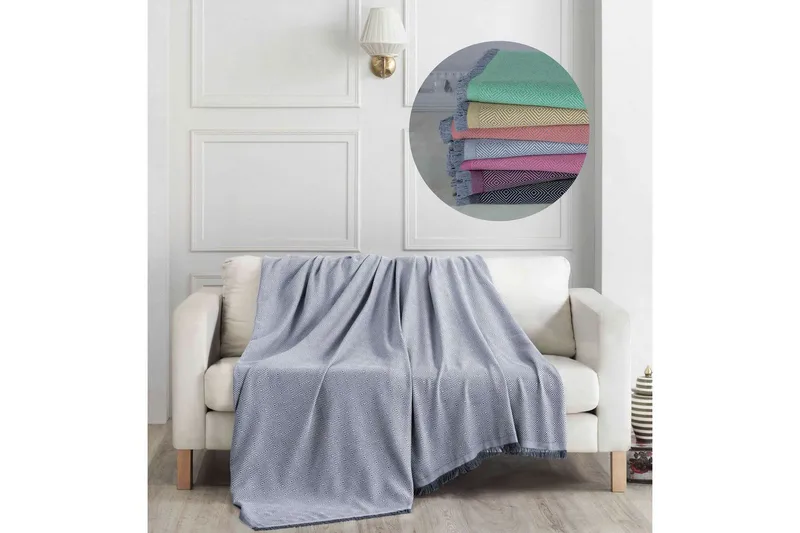 Sofföverdrag Athodna Grå - Grå - Textilier & mattor - Kuddar & plädar - Filtar & plädar