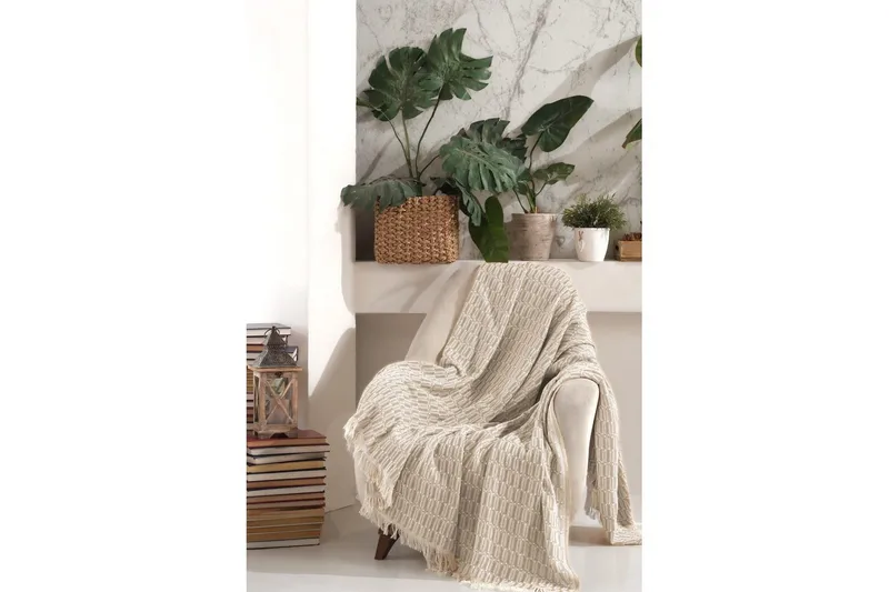 Sofföverdrag Dawnvale Beige - Beige - Textilier & mattor - Kuddar & plädar - Filtar & plädar