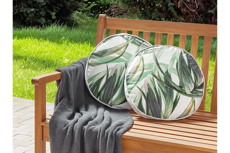 SOREL Utomhuskudde 40 cm Rund Grön/Vit - Textilier & mattor - Kuddar & plädar - Utomhuskudde