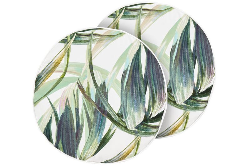 SOREL Utomhuskudde 40 cm Rund Grön/Vit - Textilier & mattor - Kuddar & plädar - Utomhuskudde