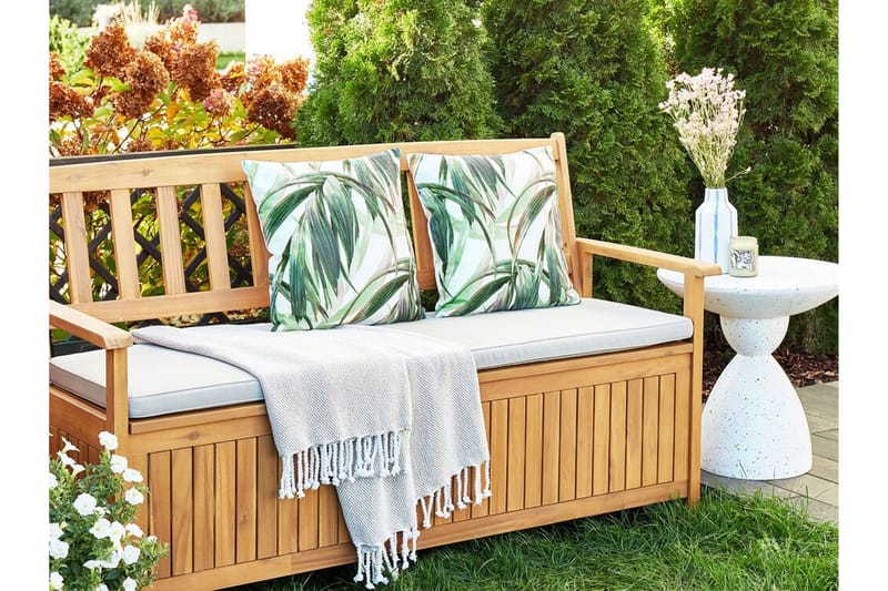 Sorel Utomhuskudde 45x45 cm - Grön/Vit - Textilier & mattor - Kuddar & plädar - Utomhuskudde