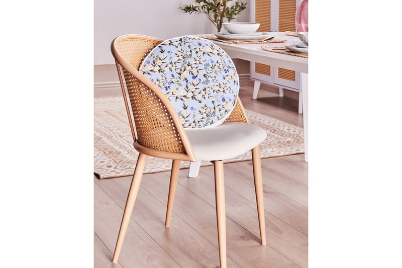 SPECCHIA Utomhuskudde 40 cm Rund Blå/Grön/Gul - Textilier & mattor - Kuddar & plädar - Utomhuskudde