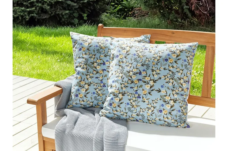 Specchia Utomhuskudde 45x45 cm - Blå,Grön,Gul - Textilier & mattor - Kuddar & plädar - Utomhuskudde