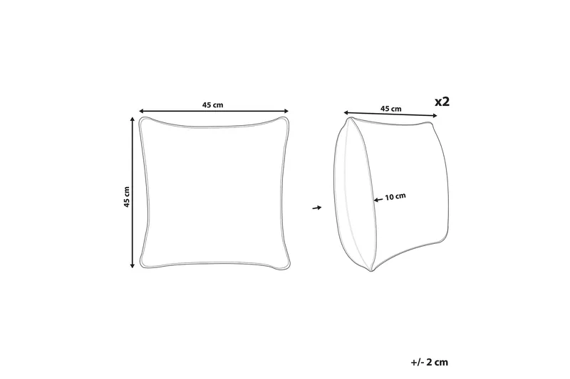 Specchia Utomhuskudde 45x45 cm - Blå,Grön,Gul - Textilier & mattor - Kuddar & plädar - Utomhuskudde