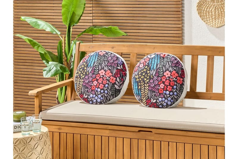 Sylvan Lake Utomhuskudde 40 cm Rund - Svart - Textilier & mattor - Kuddar & plädar - Utomhuskudde