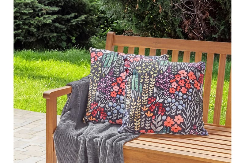 SYLVAN LAKE Utomhuskudde 45x45 cm Svart - Textilier & mattor - Kuddar & plädar - Utomhuskudde