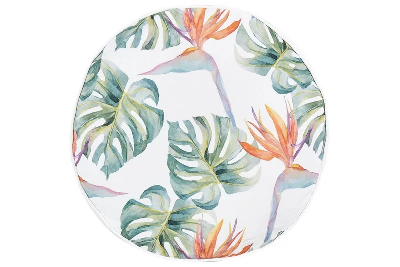 Tallahassee Utomhuskudde 40 cm Rund, Grön/Vit