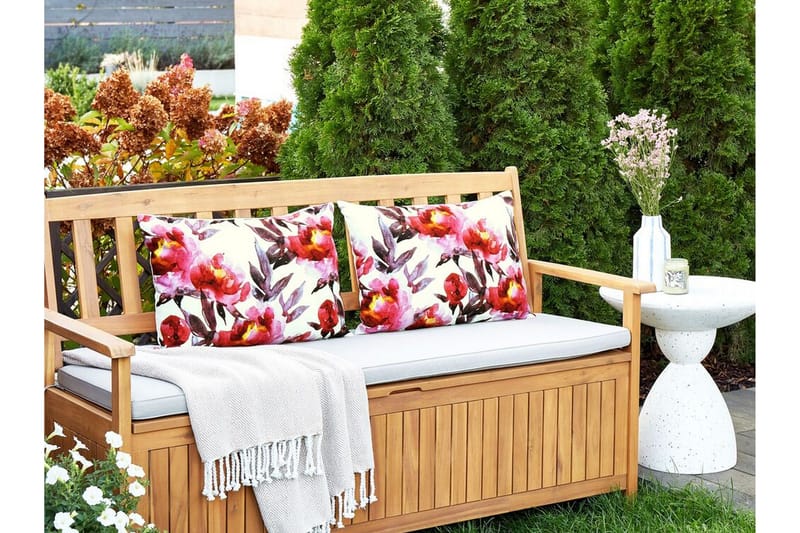 Trepuzzi Utomhuskudde 42x60 cm - Vit/Rosa - Textilier & mattor - Kuddar & plädar - Utomhuskudde