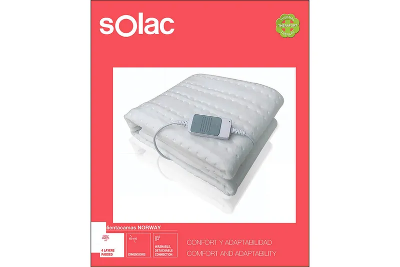 Värmemadrass Solac Norway 60W - Textilier & mattor - Kuddar & plädar - Filtar & plädar