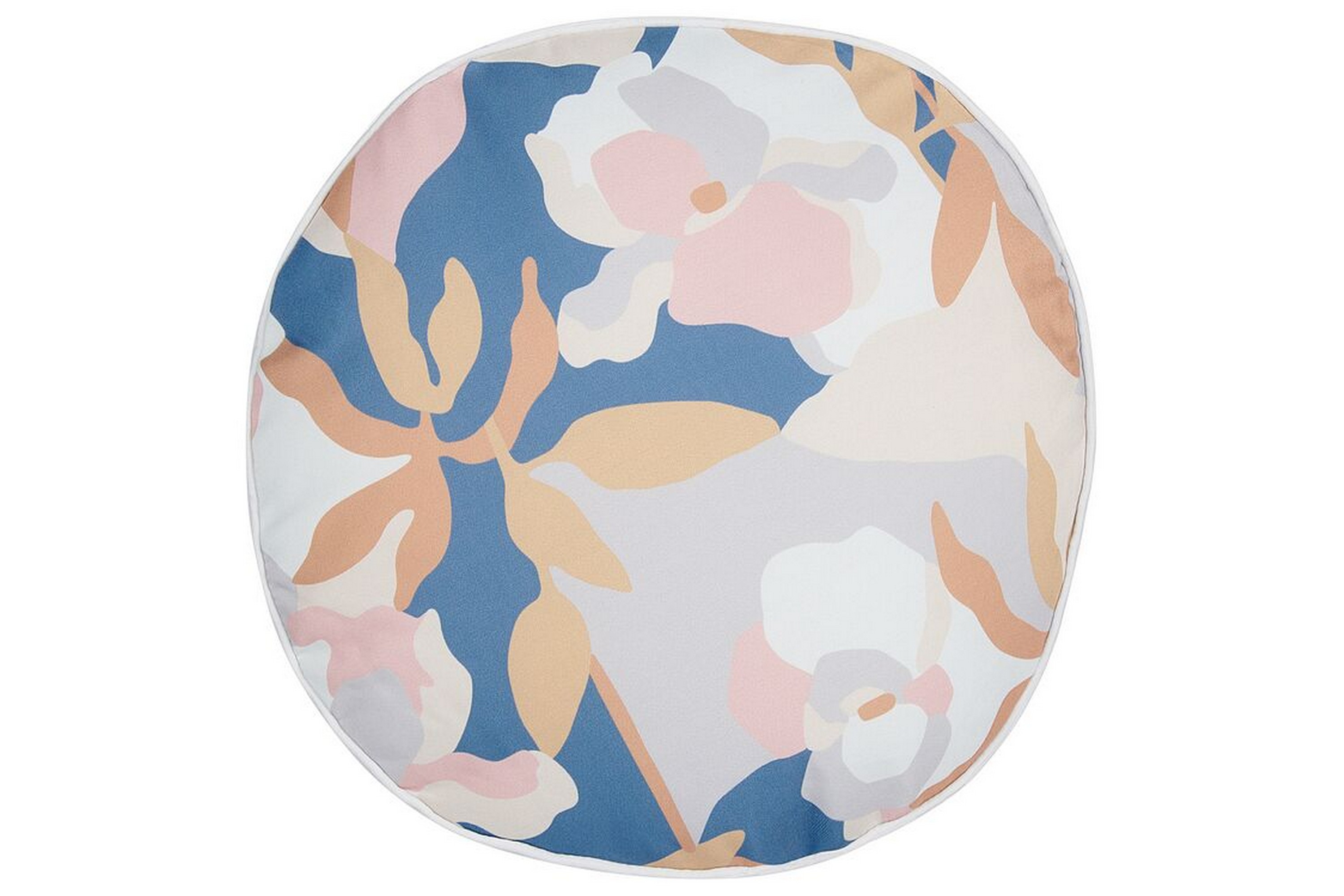 vernole utomhuskudde 40 cm rund vit/blå/rosa -