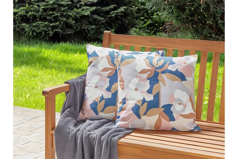 VERNOLE Utomhuskudde 45x45 cm Vit/Blå/Rosa - Textilier & mattor - Kuddar & plädar - Utomhuskudde